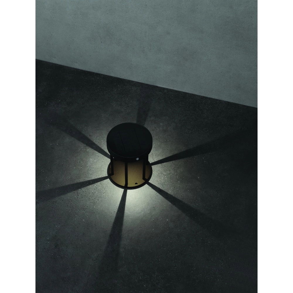 Lampe de jardin solaire Aigo anthracite 18cm Lyora 5212017449429