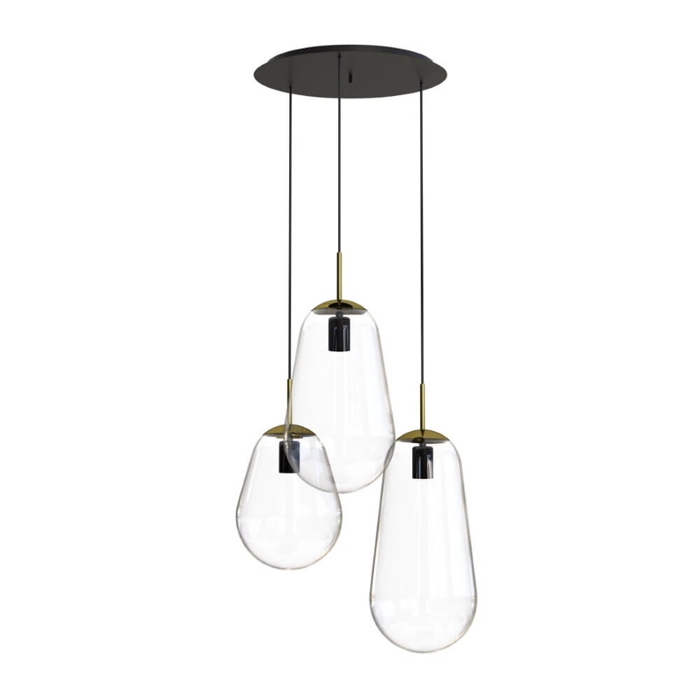 Lampe suspendue loft en verre Pear Lyora 5903139779494