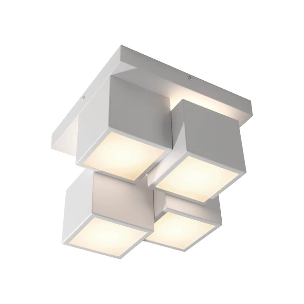 Plafonnier blanc Tetris blanc Just Light 4043689004545