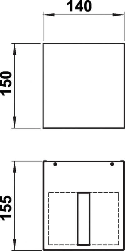 Applique LED carrée Skup 15 cm Albert 4007235824162