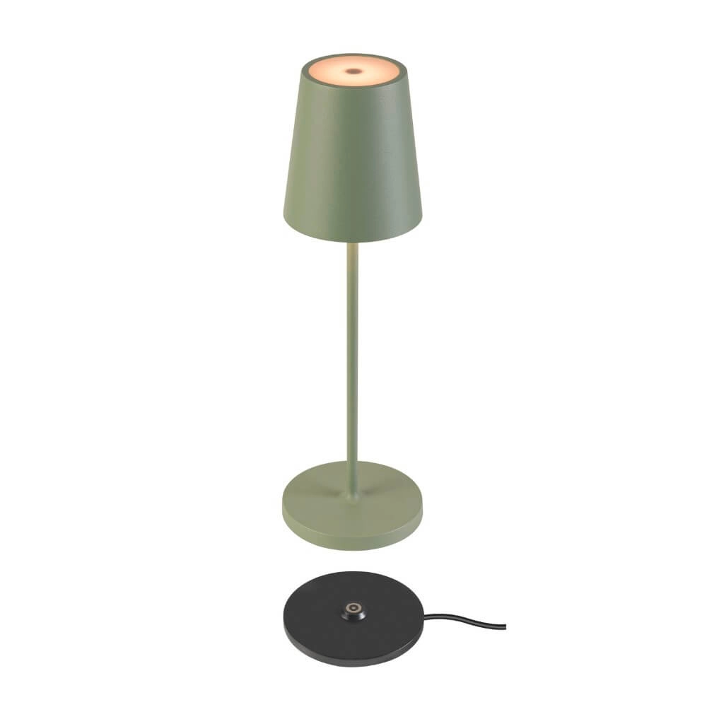 Lampe de table d'extérieur Vinolina Two vert - rechargeable SLV 4024163288293