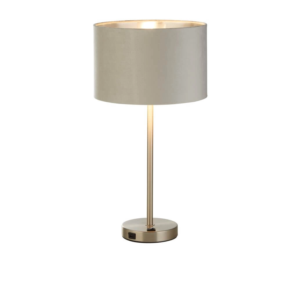 Lampe de table Finn or avec gris Searchlight 5053423257211