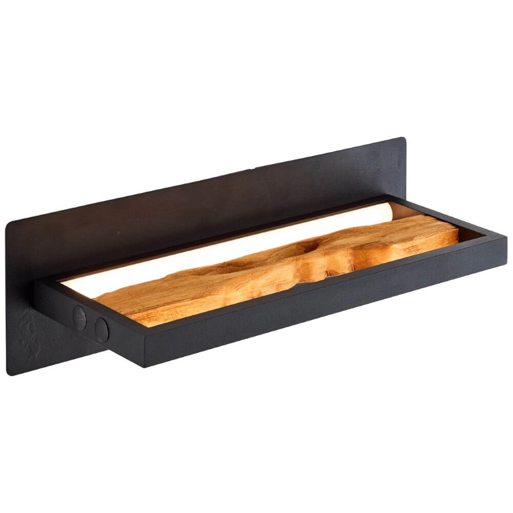Lampe de chevet LED Chaumont avec du bois Lampe de chevet LED Chaumont avec du bois