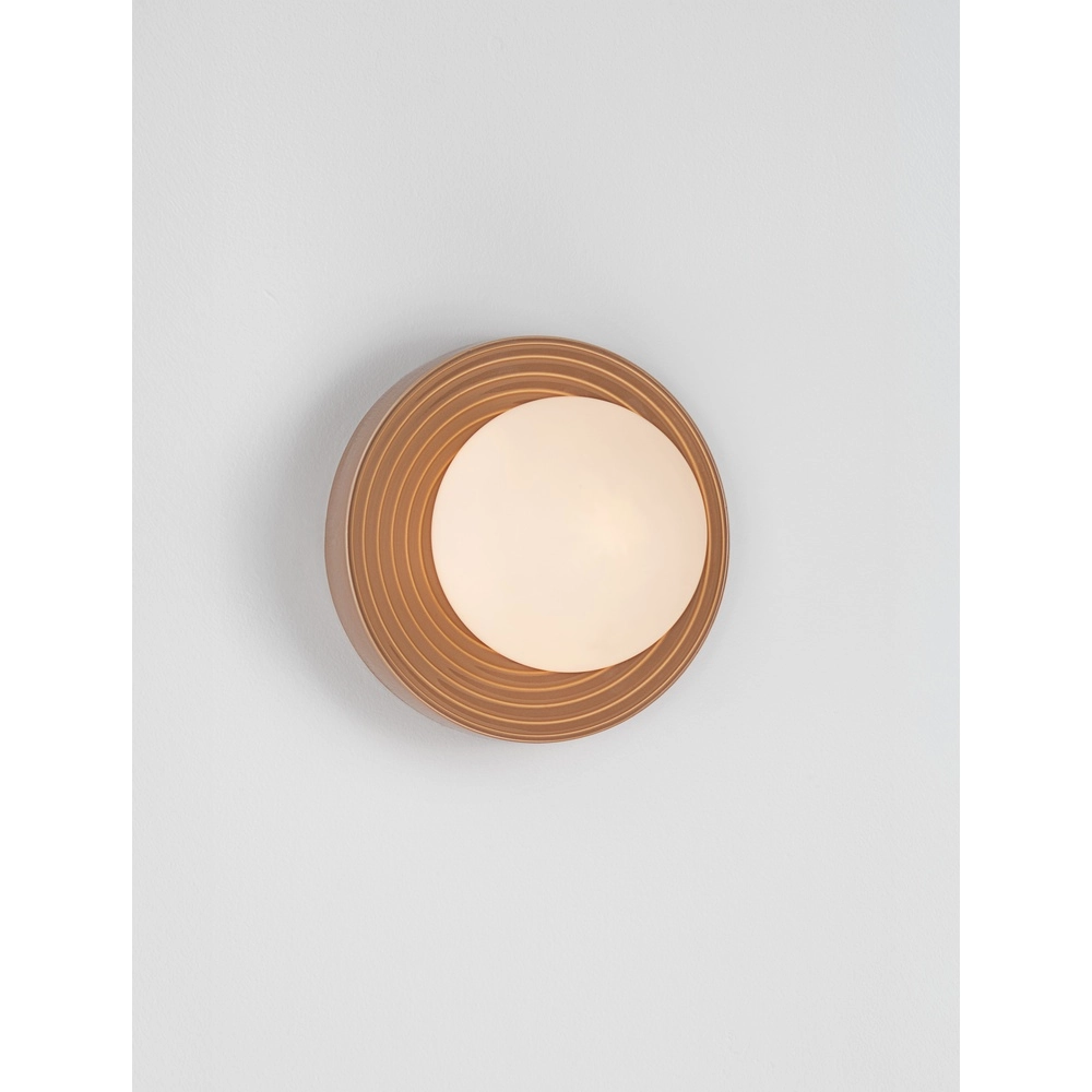 Applique murale Orbique caramel Ø 22cm Lyora 5212017483898