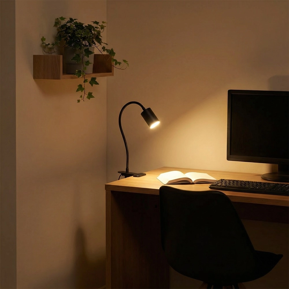 Lampe à pince Lardaro Noir Eglo 9008606389261