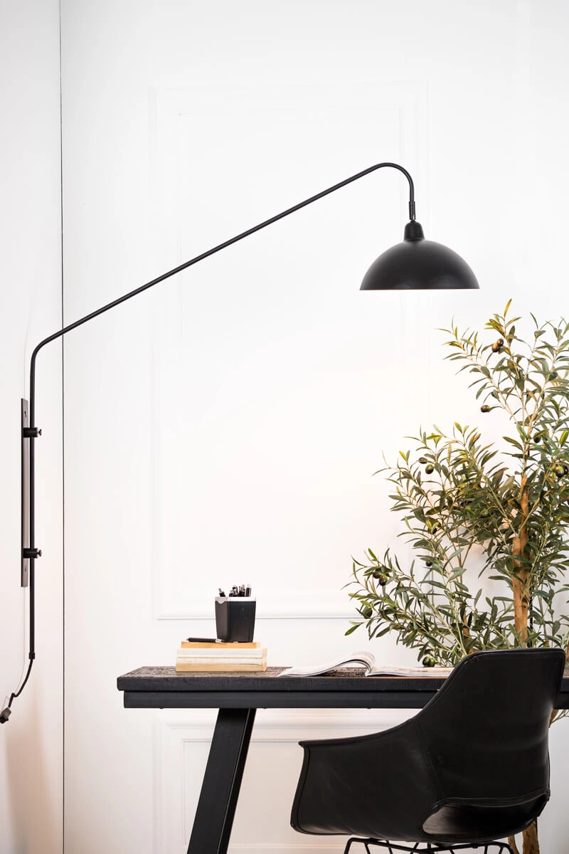 Applique murale noire Orion Orientable