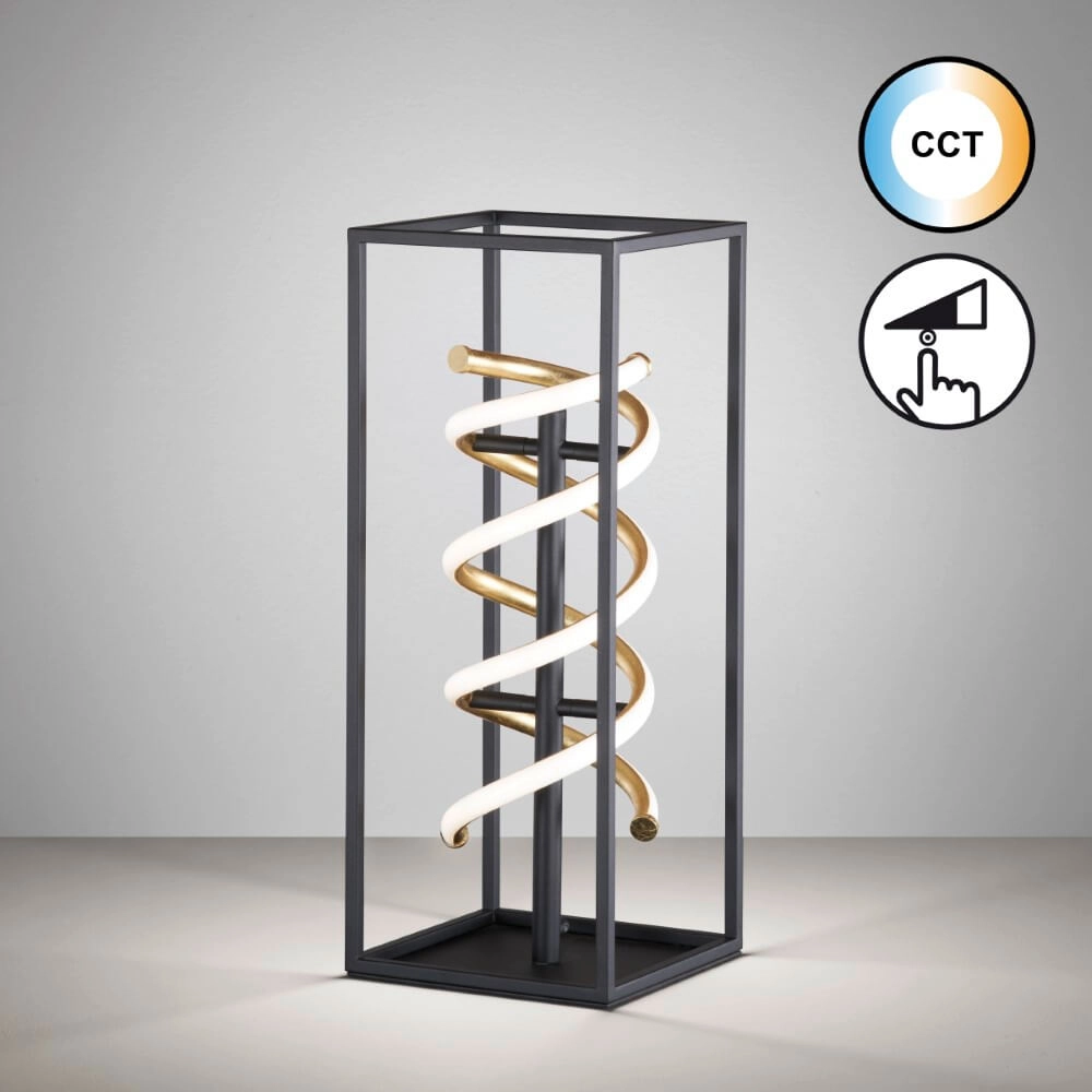 Lampe de table design Gian LED noire Fischer & Honsel 4003694507233