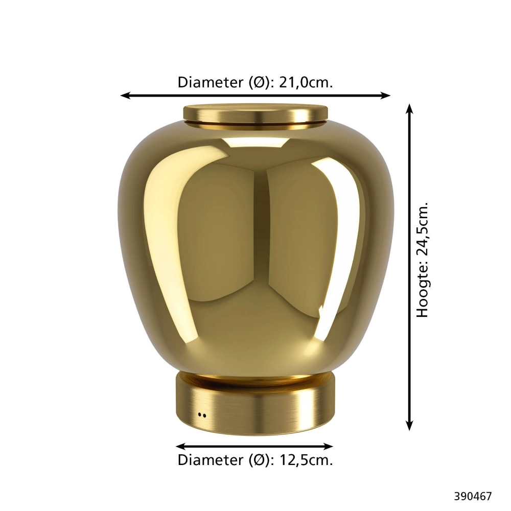 Design table lamp Fruitera gold Ø 21cm Stars of Light 9008606360079