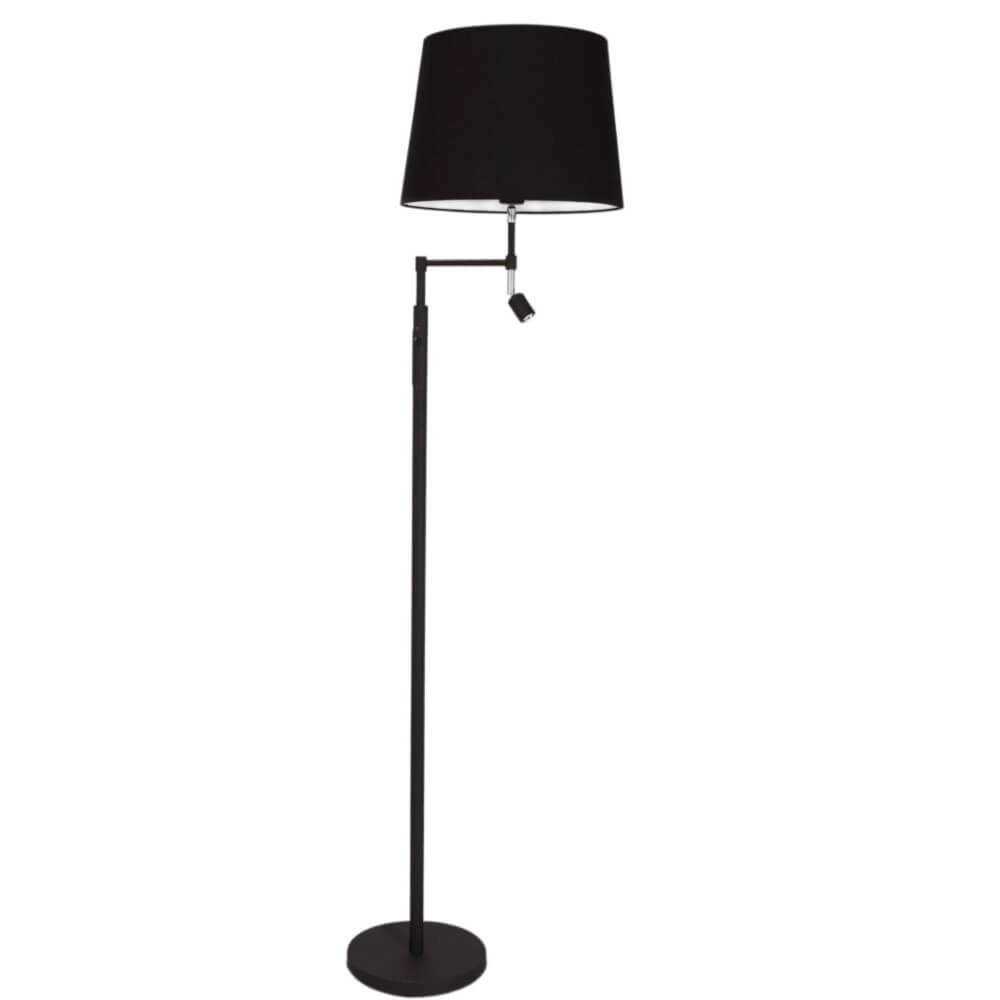 Lampe sur pied Orlando noir mat