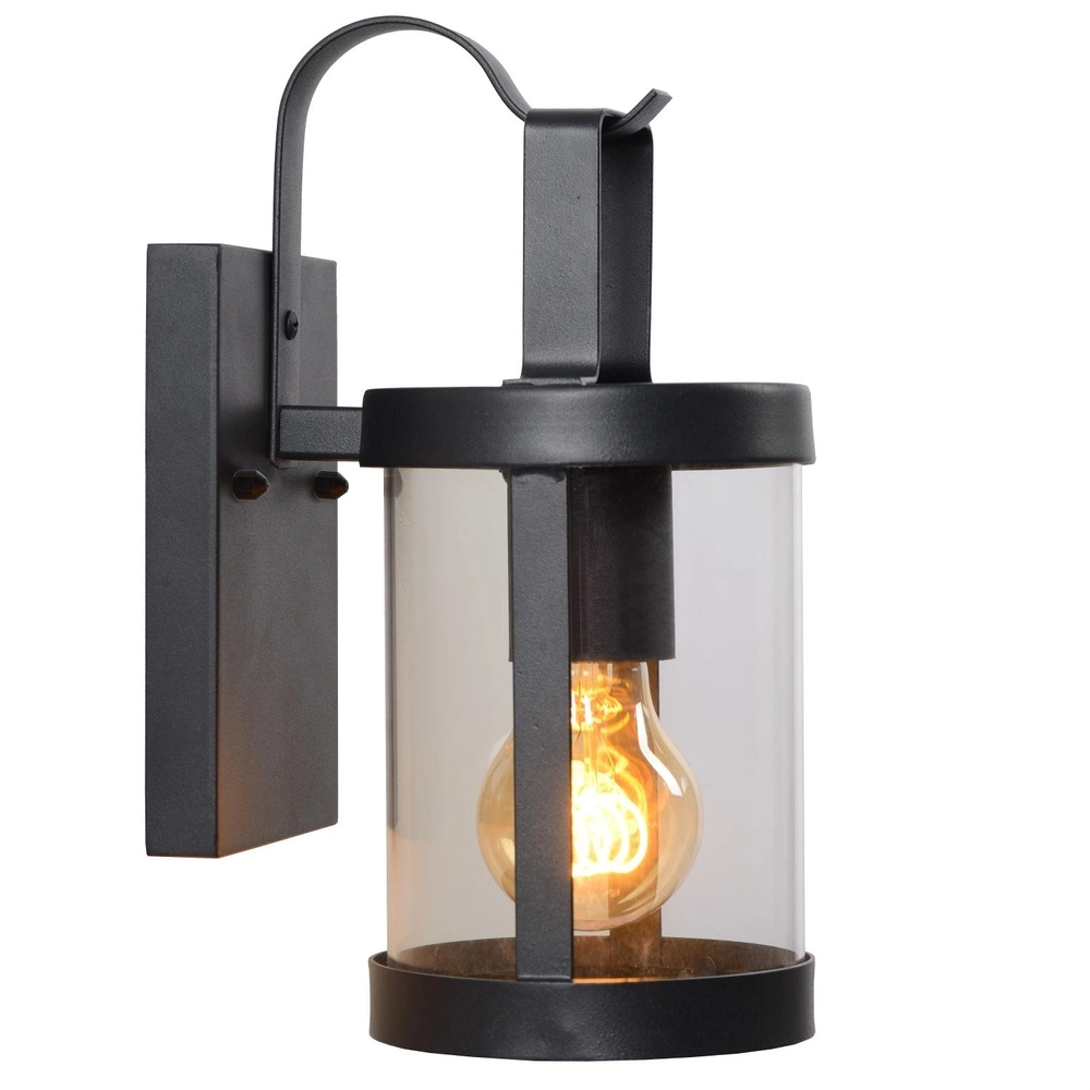 Lampe murale noire Lindelo IP23 Lucide 5411212290366