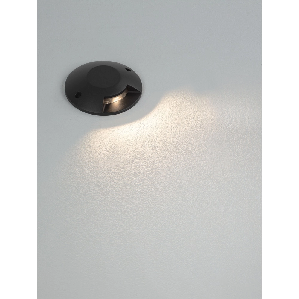 Emplacement plat monté en surface au sol Grado noir - 6W Lyora 5212017497895
