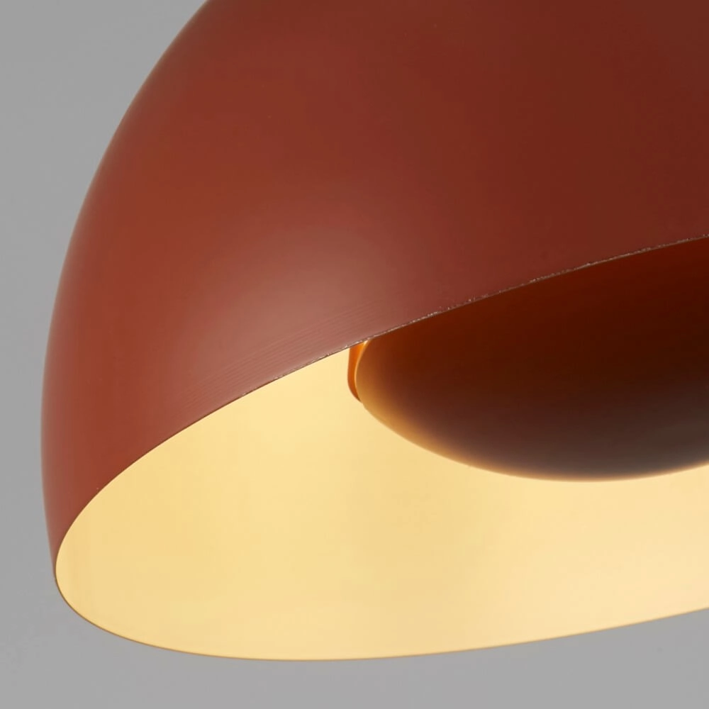 Suspension orange Mars abat-jour 31cm de haut Searchlight 5053423274317