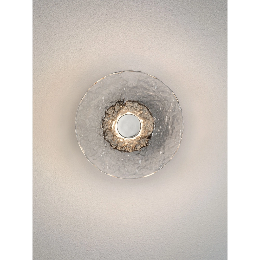 Lampe murale Delion Chrome avec verre Lyora 5212063503359