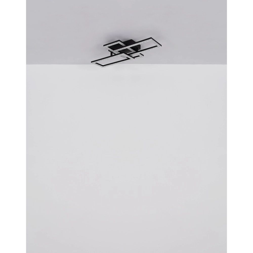 Lampe de plafond à design noir Sapena 61,4 x 34,1 cm Globo 9007371456390