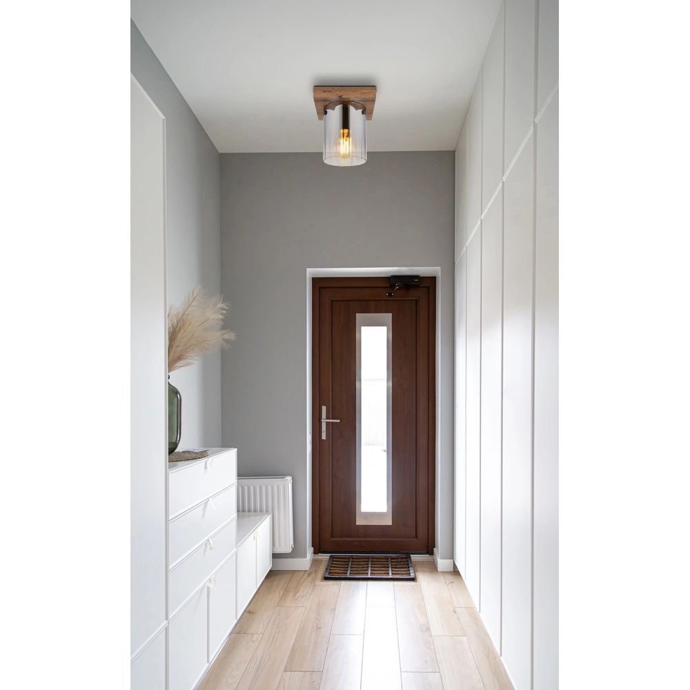 Lampe de plafond Underwood bois Globo 9007371478033