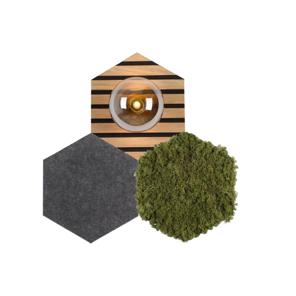 Plafonnier Green Hex nature Just Light 4043689004255