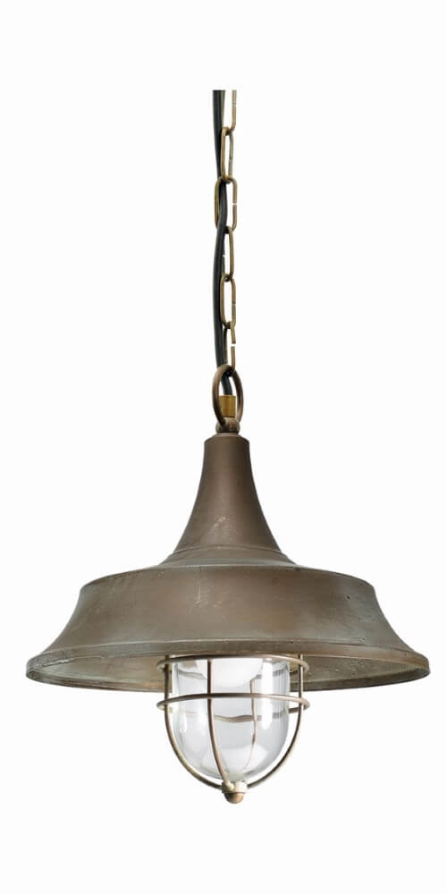 Lampe à suspension en laiton Atelier Chaîne en S Lyora