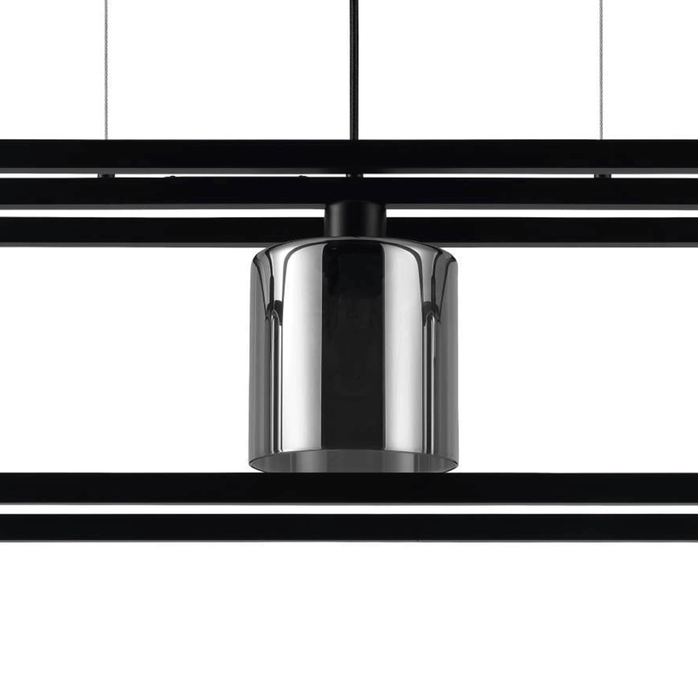 Lampe suspendue pour salle à manger Brisling avec verre fumé Stars of Light 9008606234653