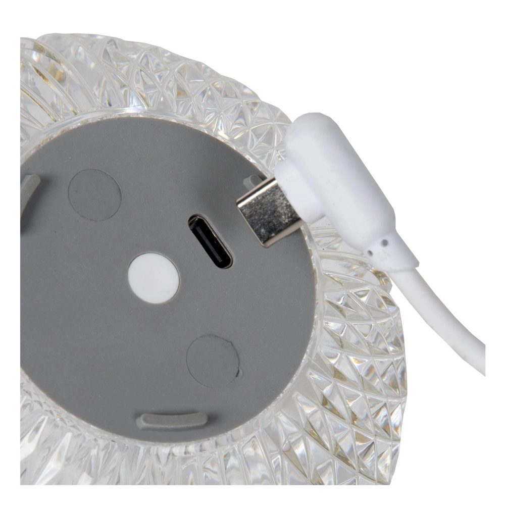 Lampe de table dorée Cintra rechargeable Ø 9cm - 2700K Lucide 5411212134486