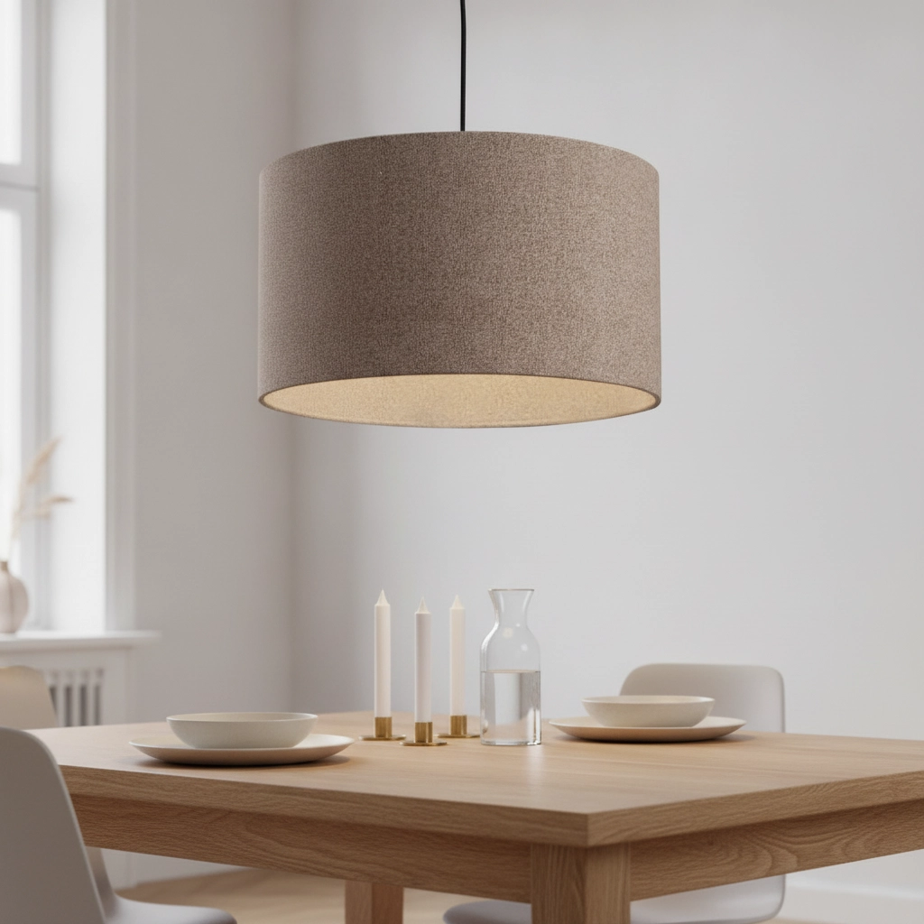 Lampe suspendue Syrin Café brun