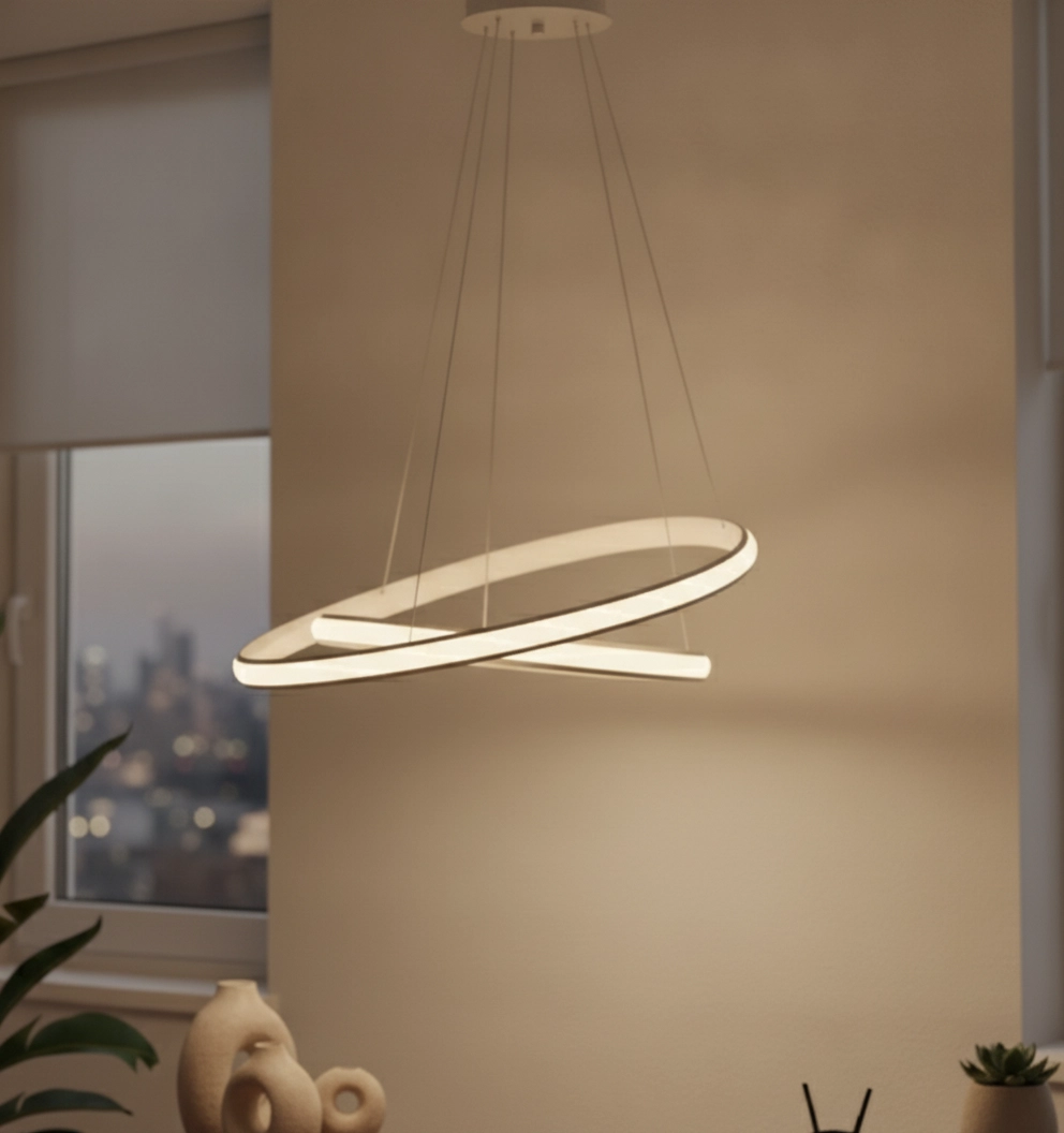 Suspension design Aries blanc Ø 59cm
