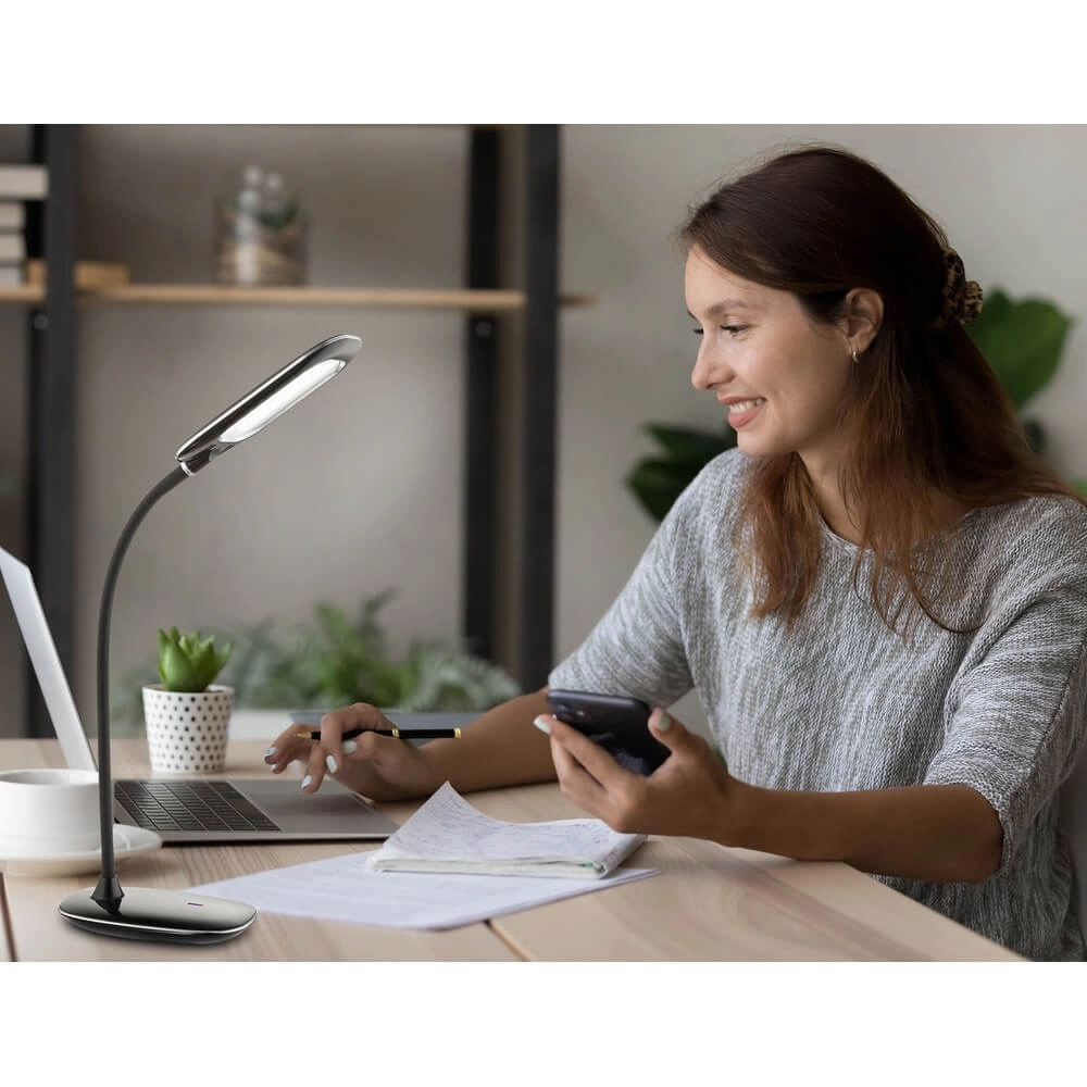 Lampe de bureau Minea I noir Globo 9007371316786