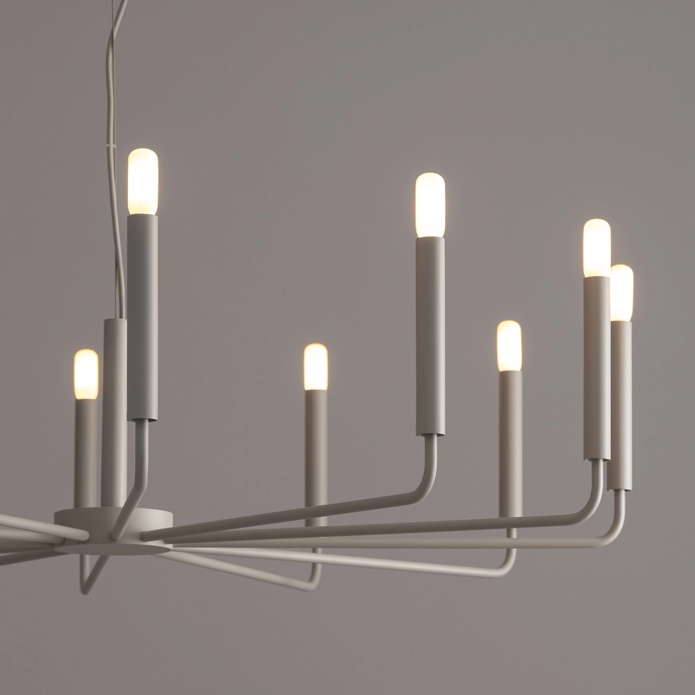 Lustre moderne Orto Ø gris 103 cm Lyora 5903139114653