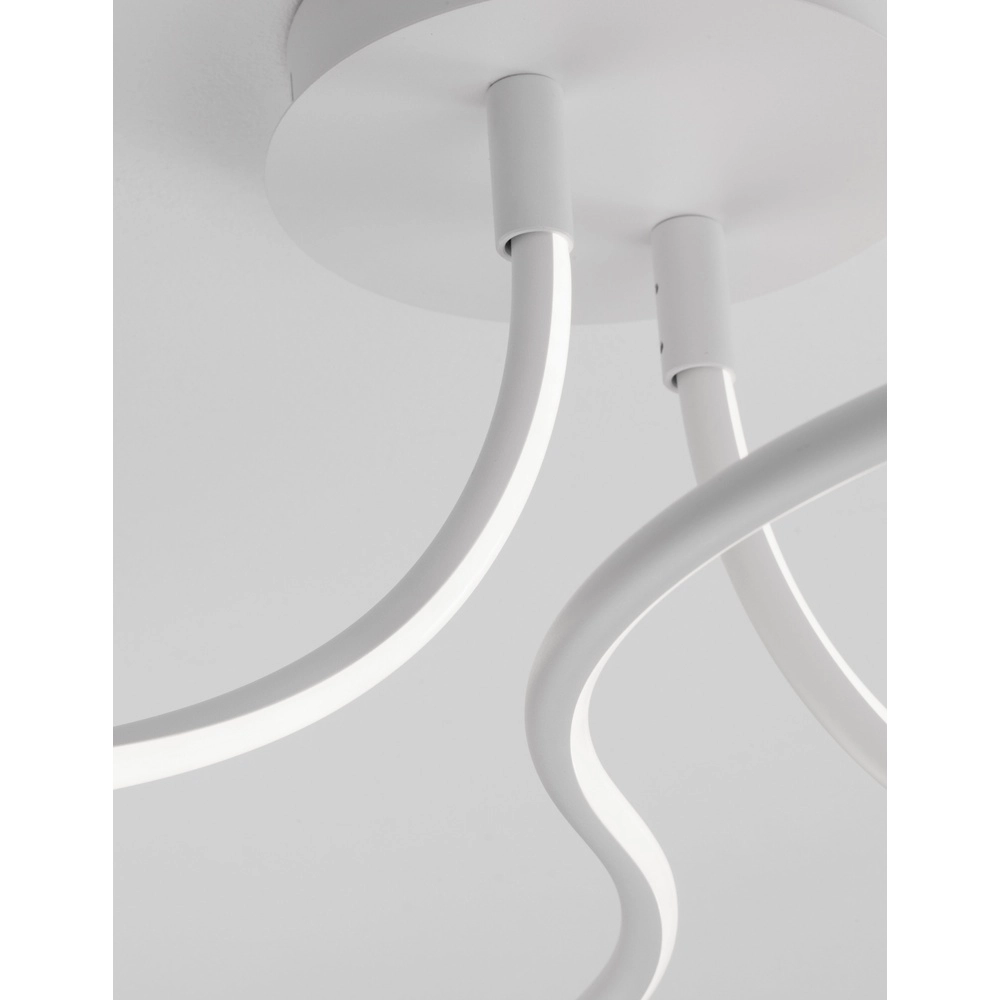Plafonnier Fungo Bouclé blanc Lyora 5212017419897