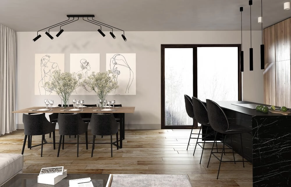 Plafonnier noir Eye Super flexible Lyora 5903139650595