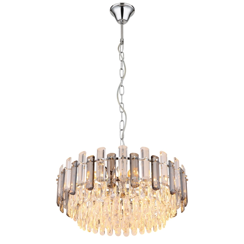 Chandelier Orgina Chrome avec cristal