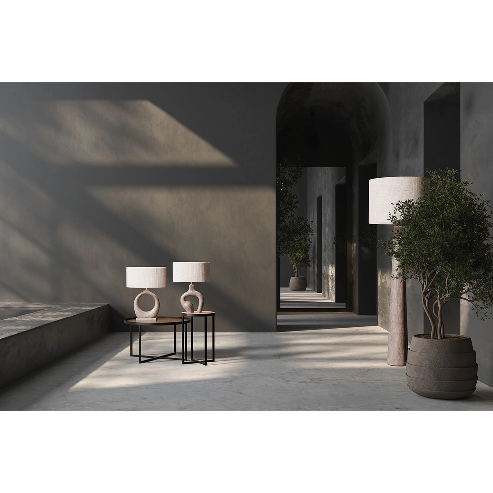 Lampe de table Japandi Woodie Round 45 cm - bois avec naturel Masterlight 8718121392769