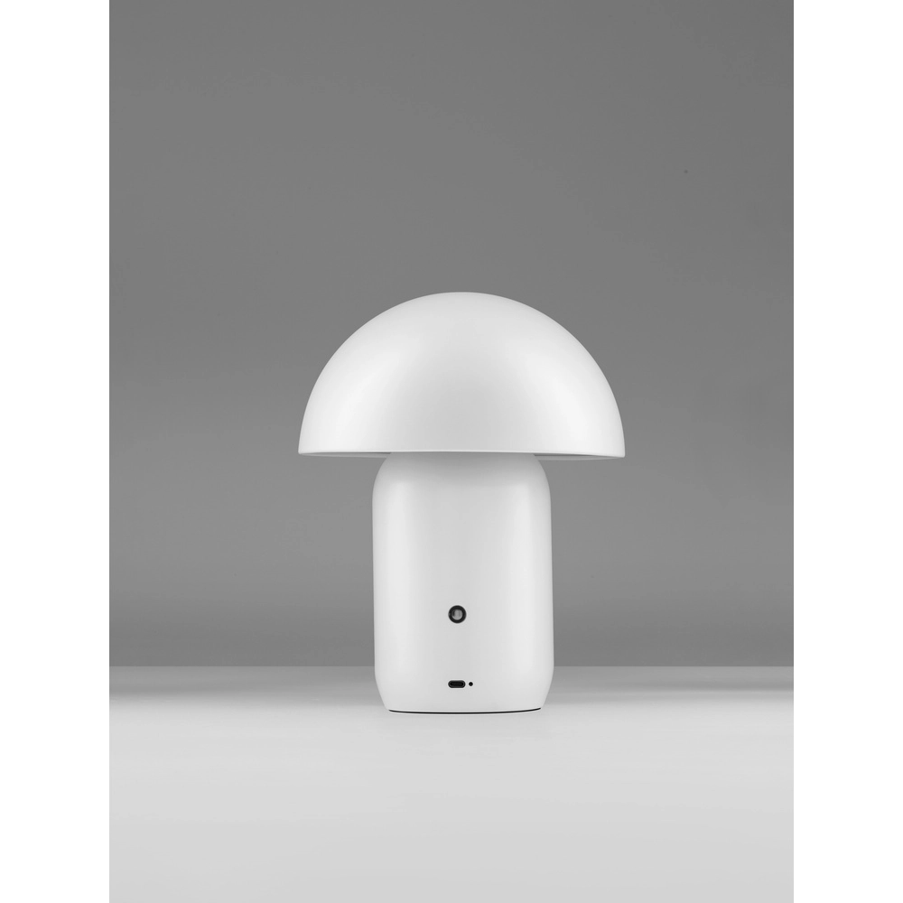 Lampe de table design Pois Blanc rechargeable Lyora 5212017472076