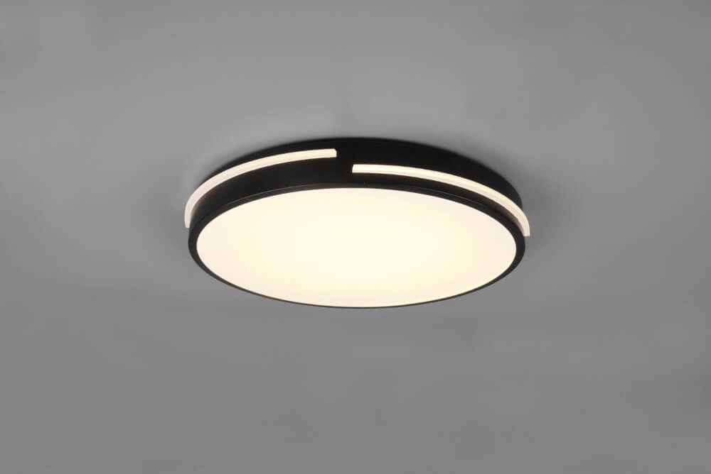 Plafonnier Tacoma 40 cm noir Trio 4017807503500