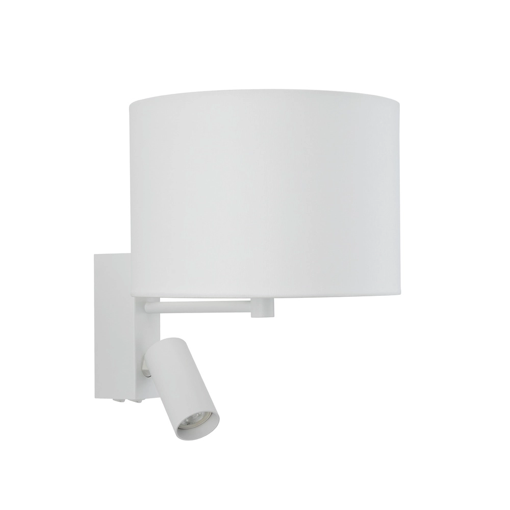 Lampe murale blanche Lusso avec abat-jour de lampe