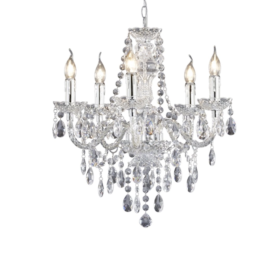 Lustre Luster Crystal 52cm 5-gris clair Trio 4017807108569