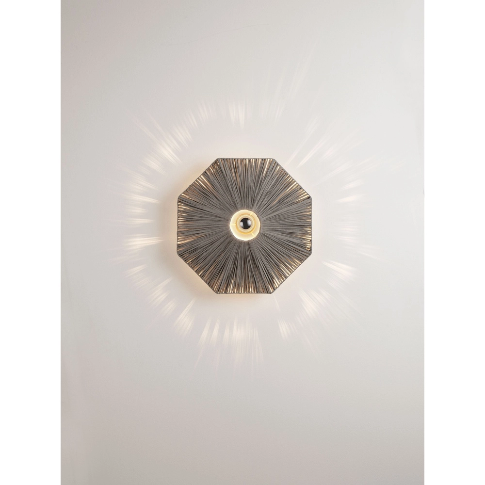 Lampe murale Elvio gris Ø 45cm Lyora 5212017493897