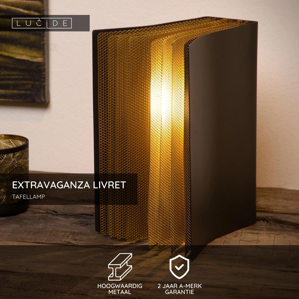 Lampe de table Extravaganza Livret Conception du livre Lucide 5411212782687