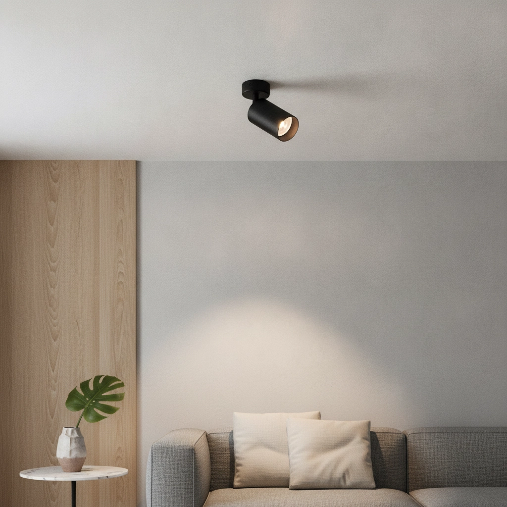 Spot de plafond Reig Simple, Noir