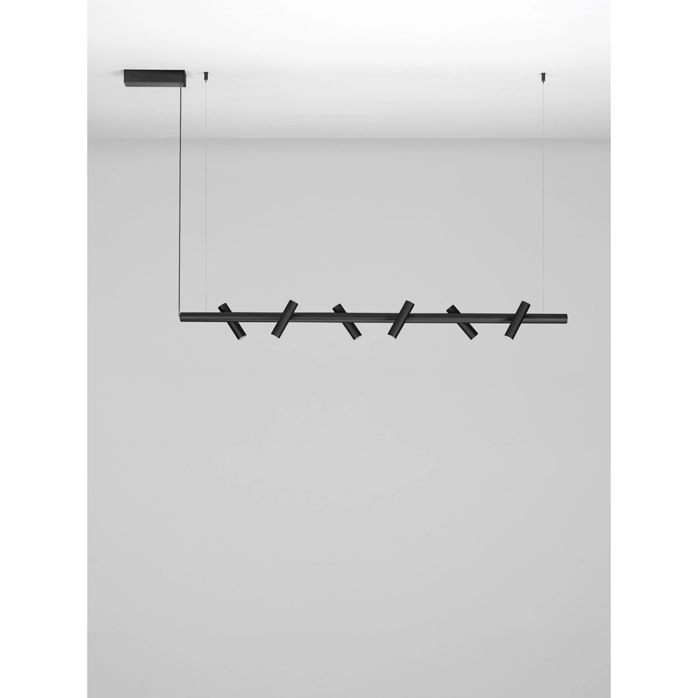 Lampe pendante de salle à manger Avelo Noir Lyora 5212063501577
