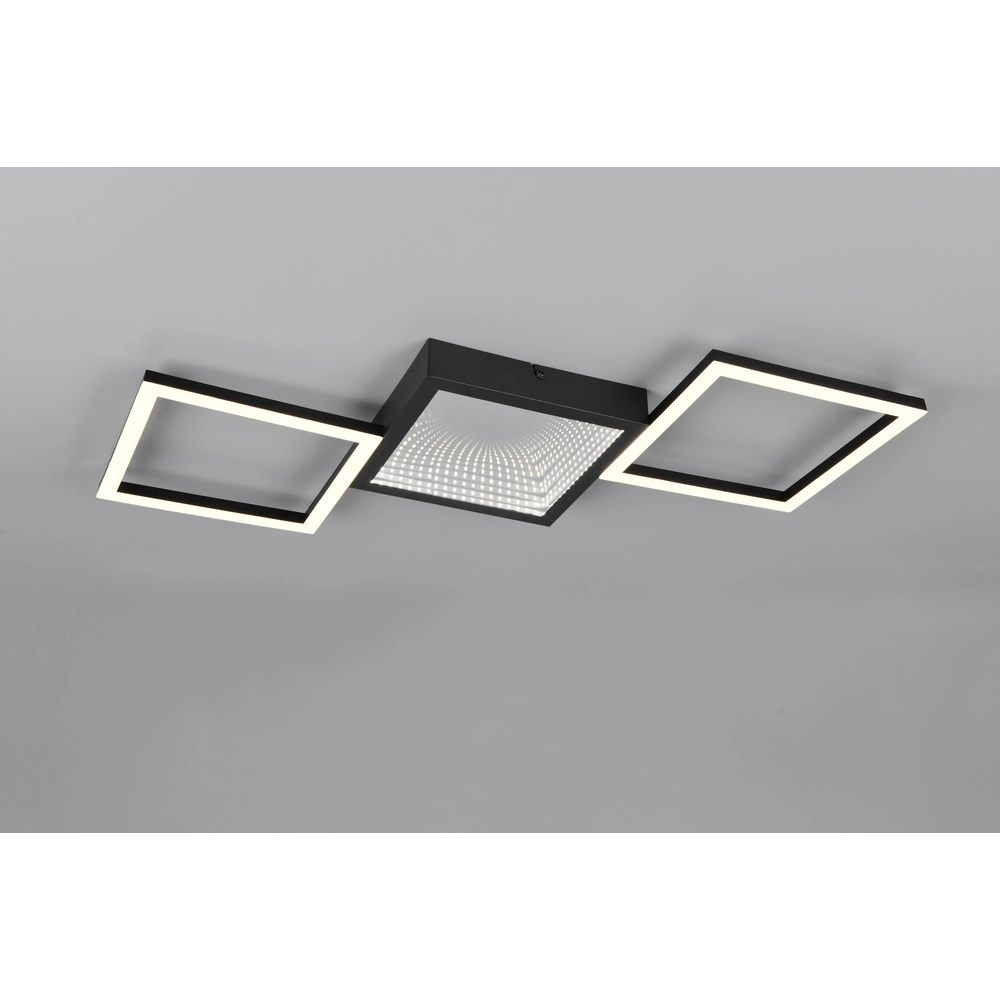 Plafonnier design Gelo noir Trio 4017807645712
