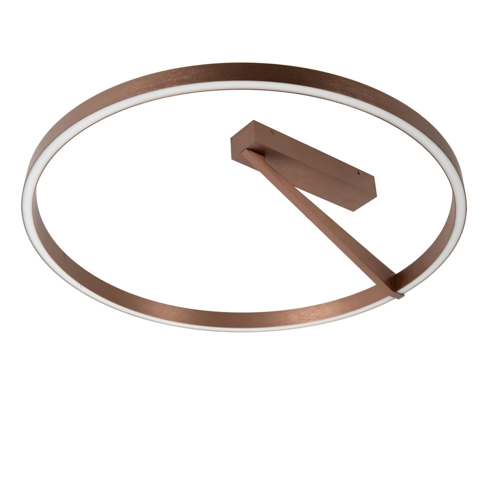 Lampe de plafond à design Applause Ø 60cm - café brun - avec télécommande Premium by Lucide 5411212221810