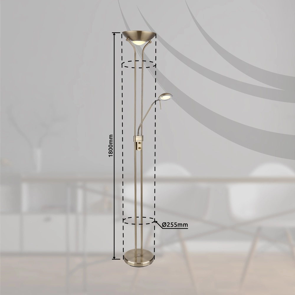 Lampe de lecture classique Leonas bronze Globo 9007371420308