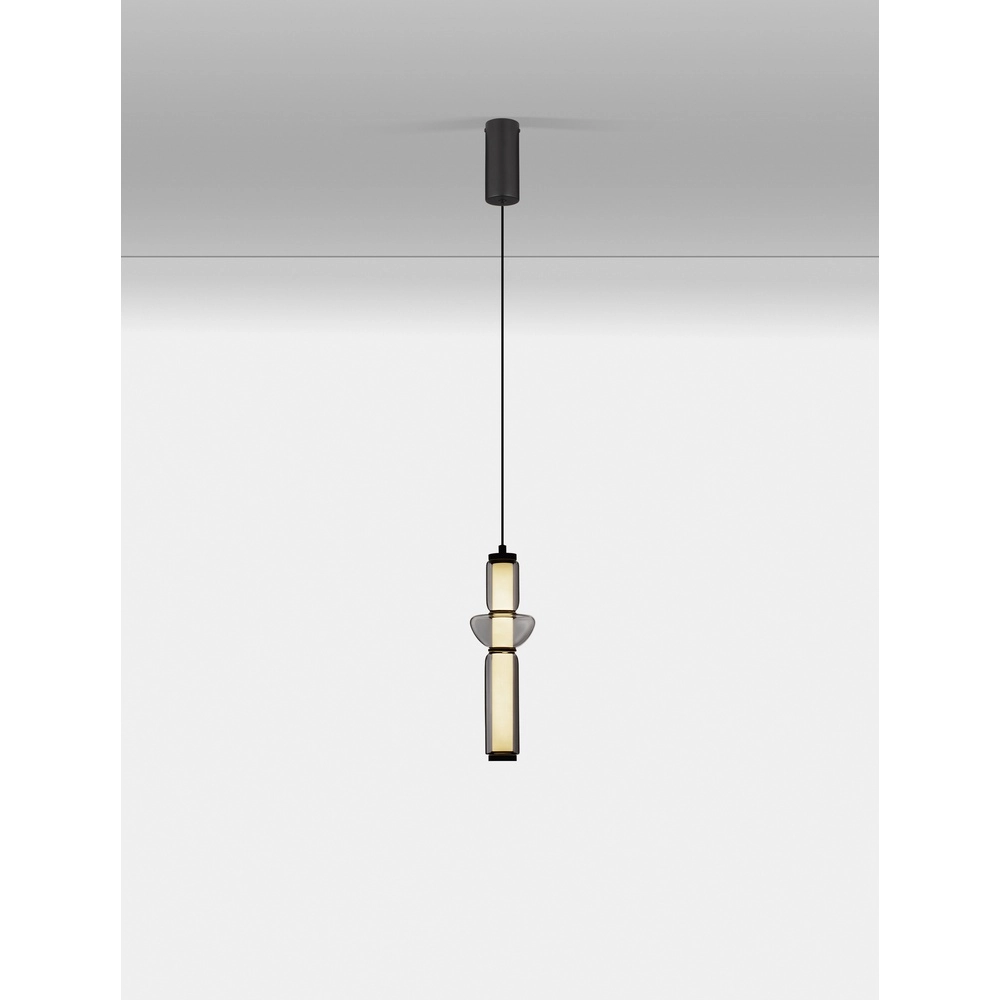 Suspension design Ulon Verre fumé à 1 lumière Lyora 5212017474162