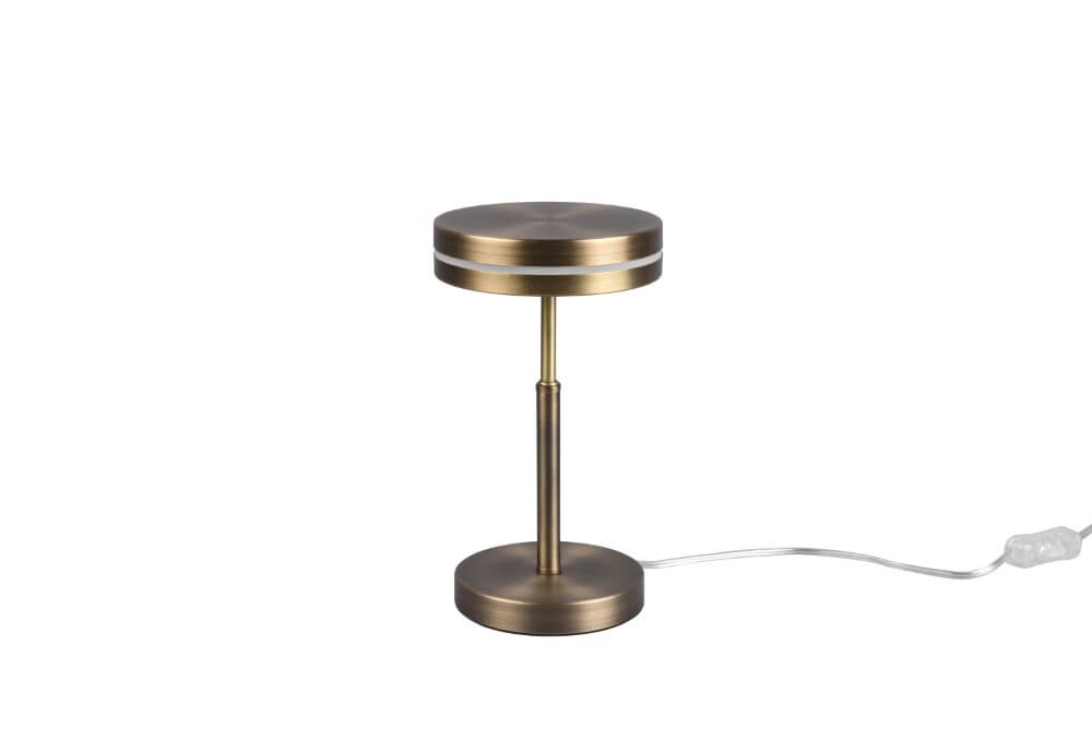 Lampe de table LED Franklin Vieux laiton Trio 4017807525373