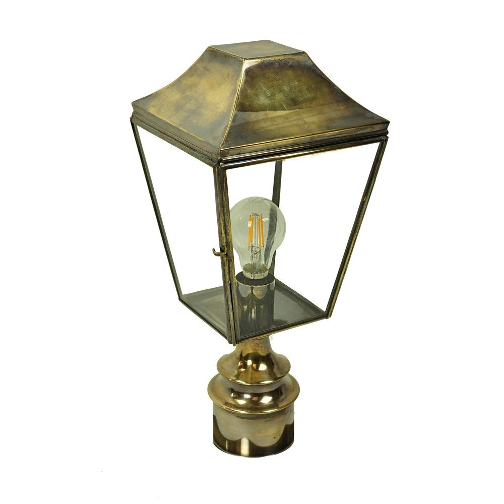 Lampe d'extérieur rural Knightbridge 58cm - cuivre antique (ant) Limehouse