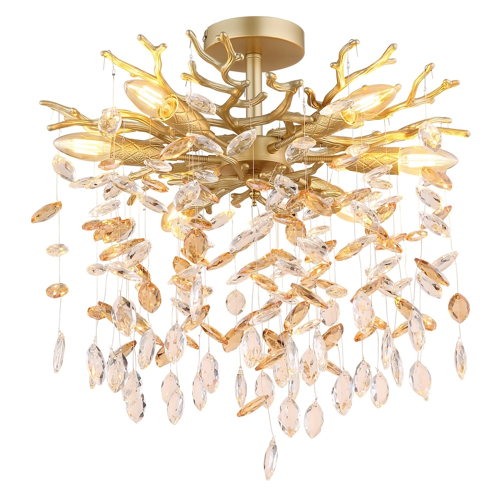 Lampe de plafond Queena or Ø 50cm