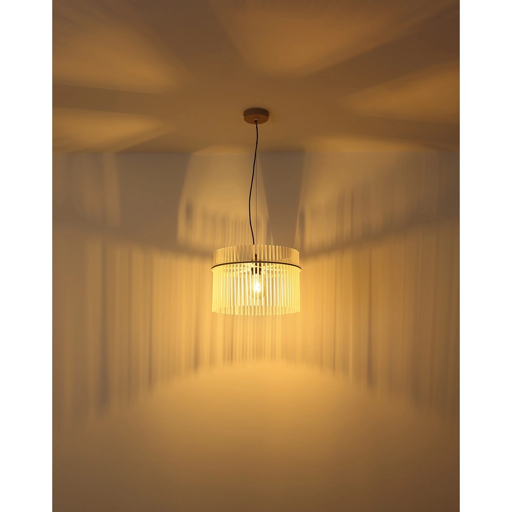 Suspension Gorley brun sable avec verre Ø 40cm Globo 9007371578702