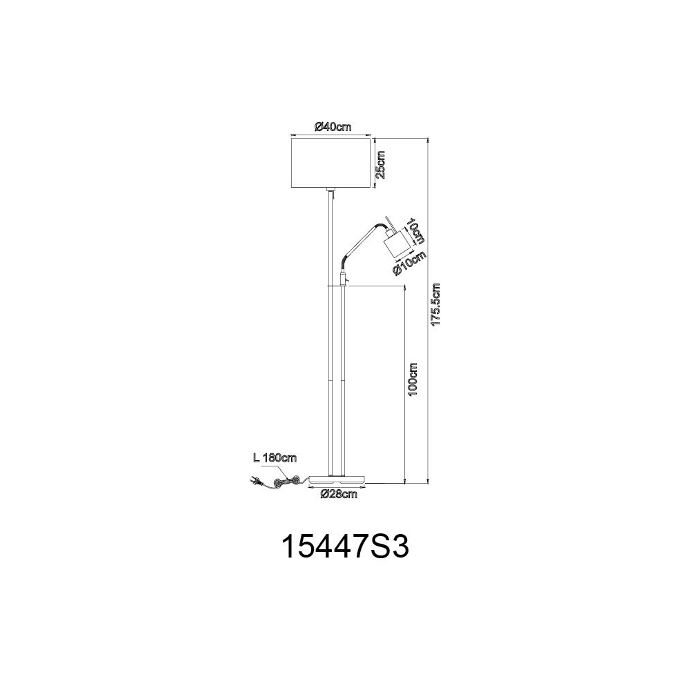 Lampe de lecture Ava nickel Globo 9007371414888