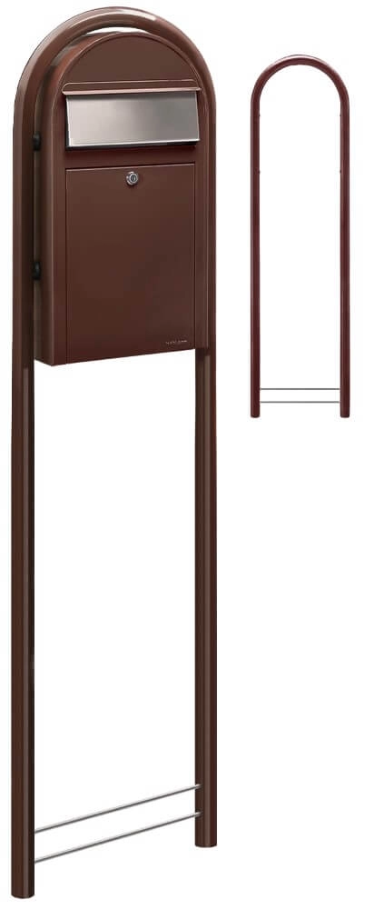 Boites aux lettres Grande S 8017 i Marron foncé Bobi 6417237037268