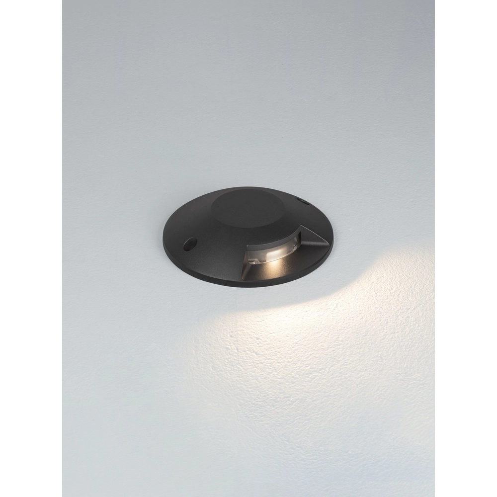 Emplacement plat monté en surface au sol Grado noir - 6W Lyora 5212017497895